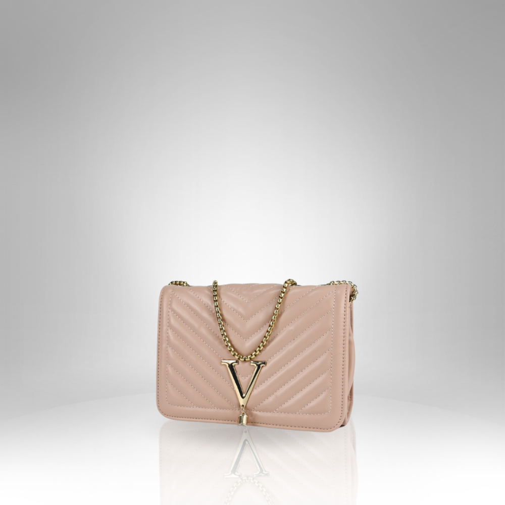 Women’s Quilted Chain Strap Crossbody Bag - AX-108