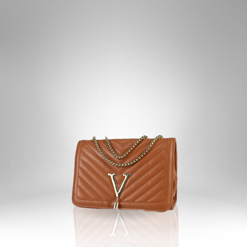 Women’s Quilted Chain Strap Crossbody Bag - AX-108 - Image 3