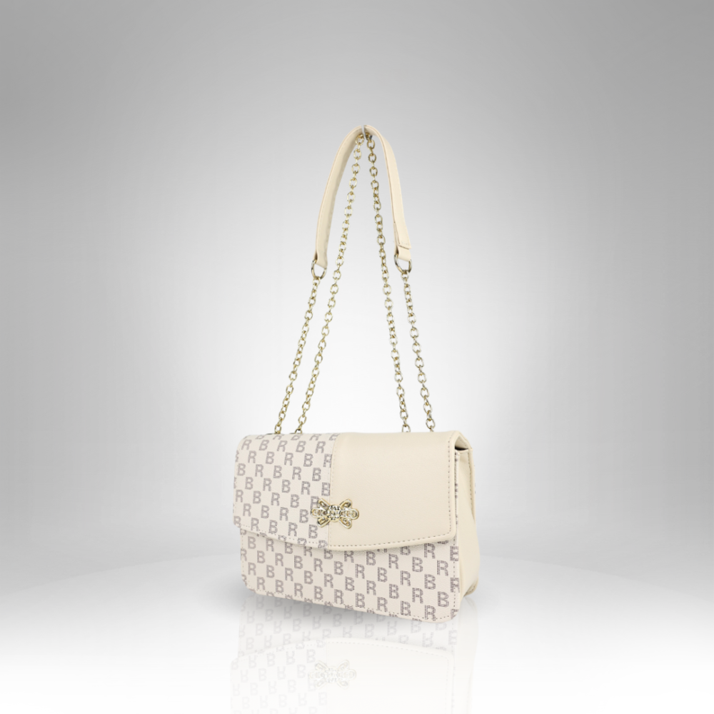 Women’s Monogram Handbag with Bow Closure - AX-076
