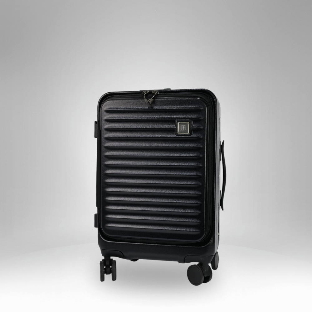 Ribbed Hardshell Luggage with 360° Wheels -  DP-24002