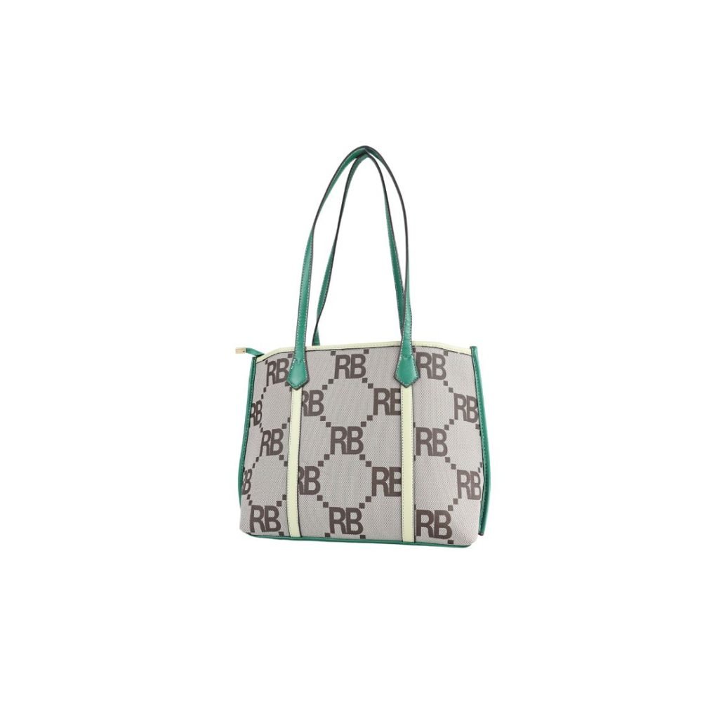 Monogram Print Tote Bag - SD-2128 - Image 2