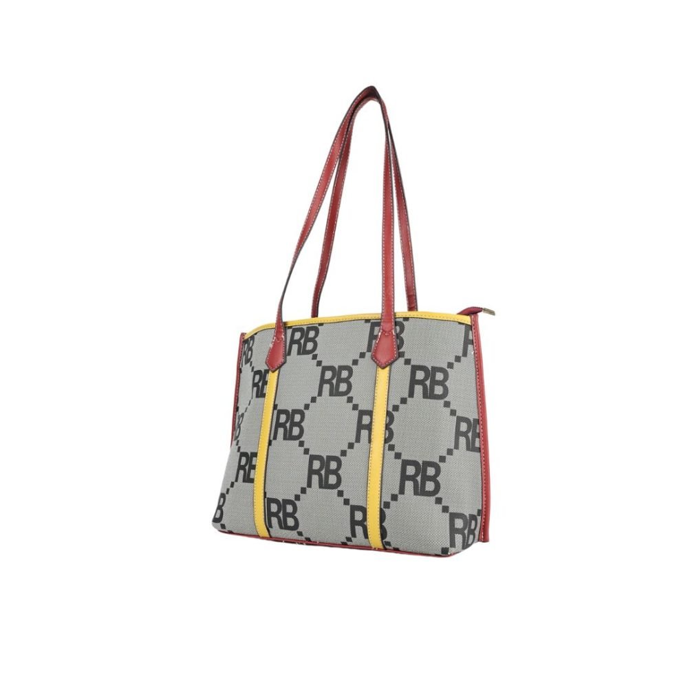 Monogram Print Tote Bag - SD-2128 - Image 3