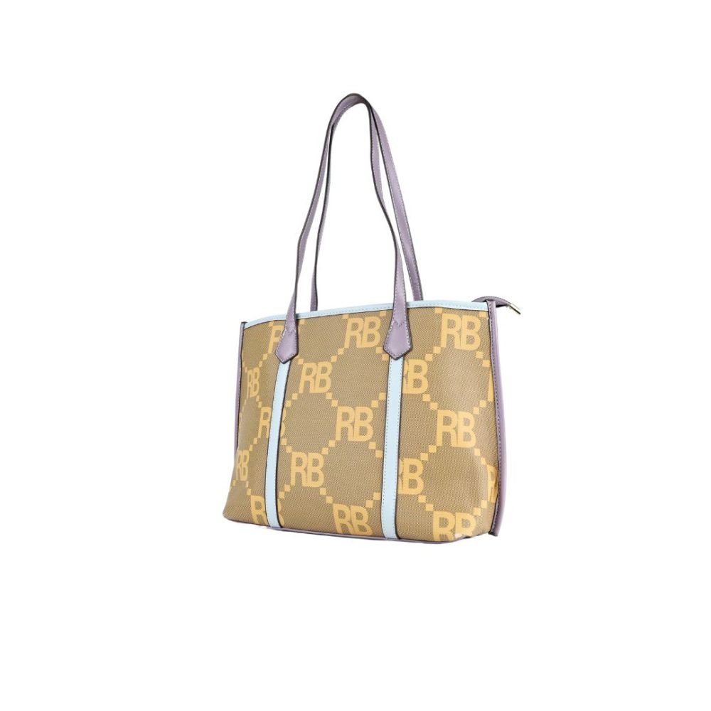 Monogram Print Tote Bag - SD-2128 - Image 4