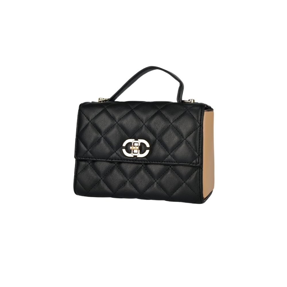 Quilted Handbag with Metal Closure - SD-2124 - Image 4
