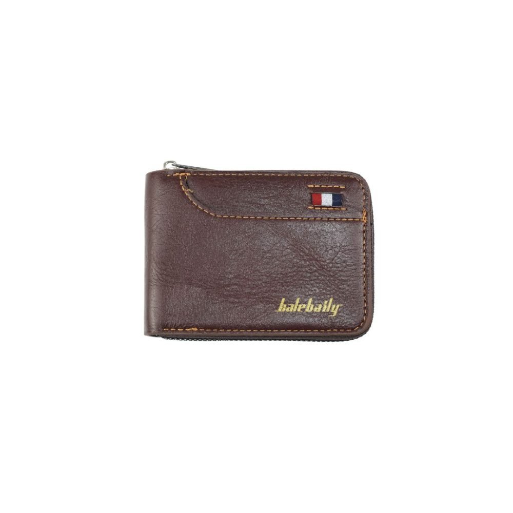Trendy Rexin Wallet with Zippered Closure for Men - 23-2P-10