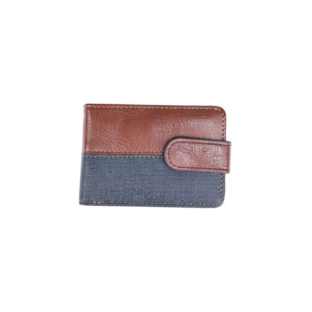 Dual-Tone Rexin Wallet with Snap Closure - 23S-60 - Image 2