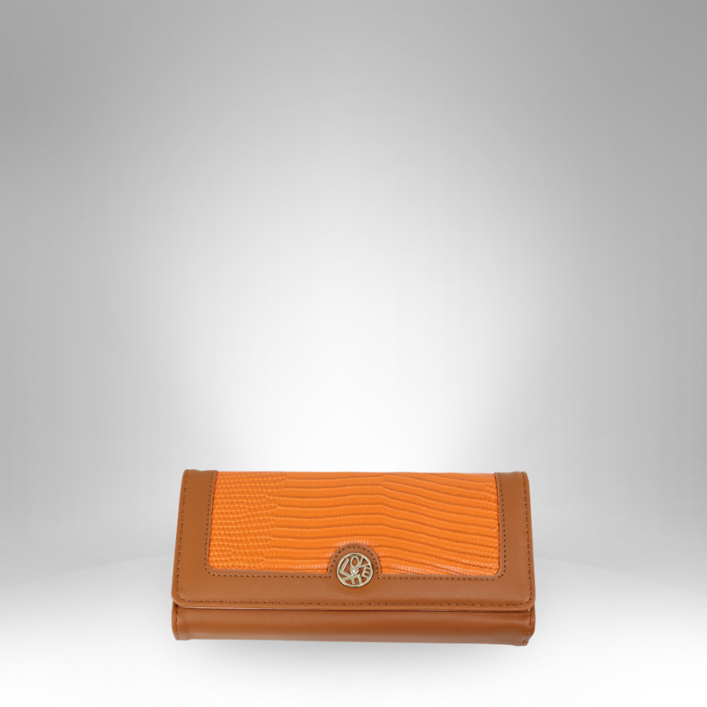 Elegant Button Closure Wallet - RR-340-1 - Image 3