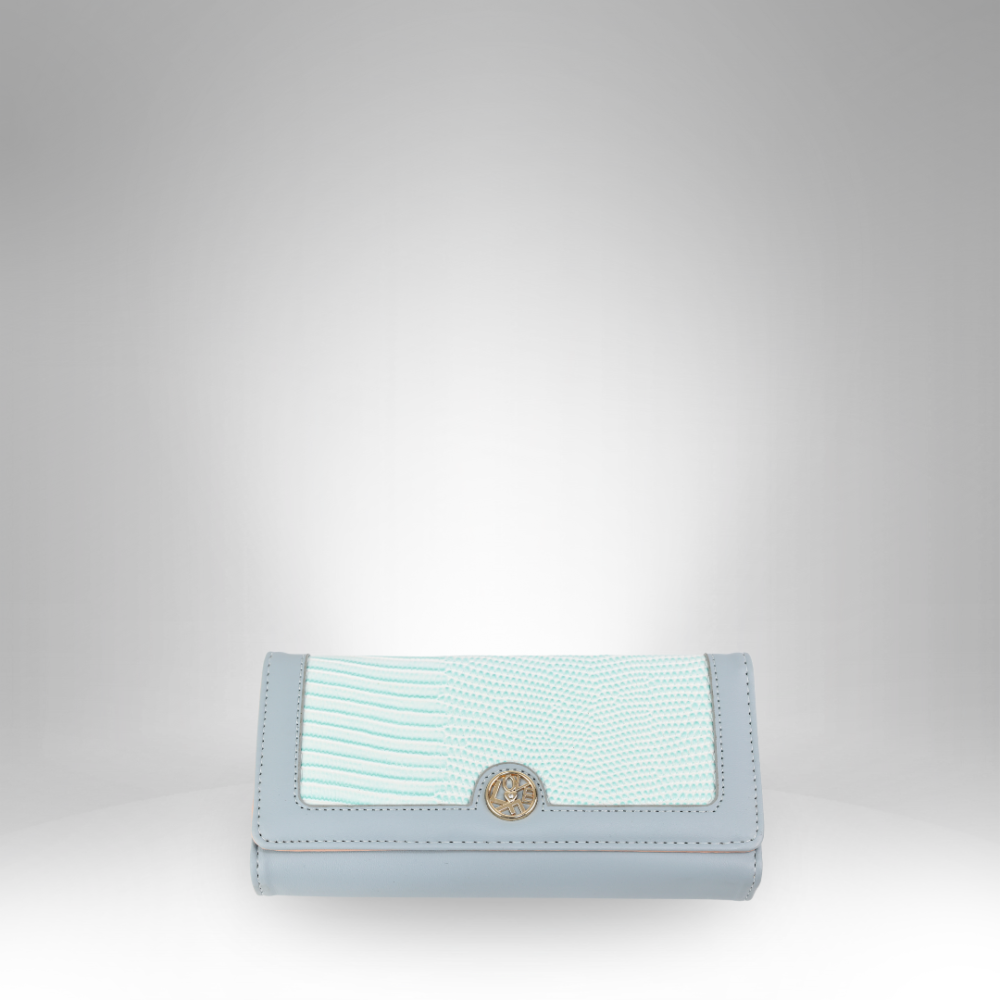 Elegant Button Closure Wallet - RR-340-1 - Image 2