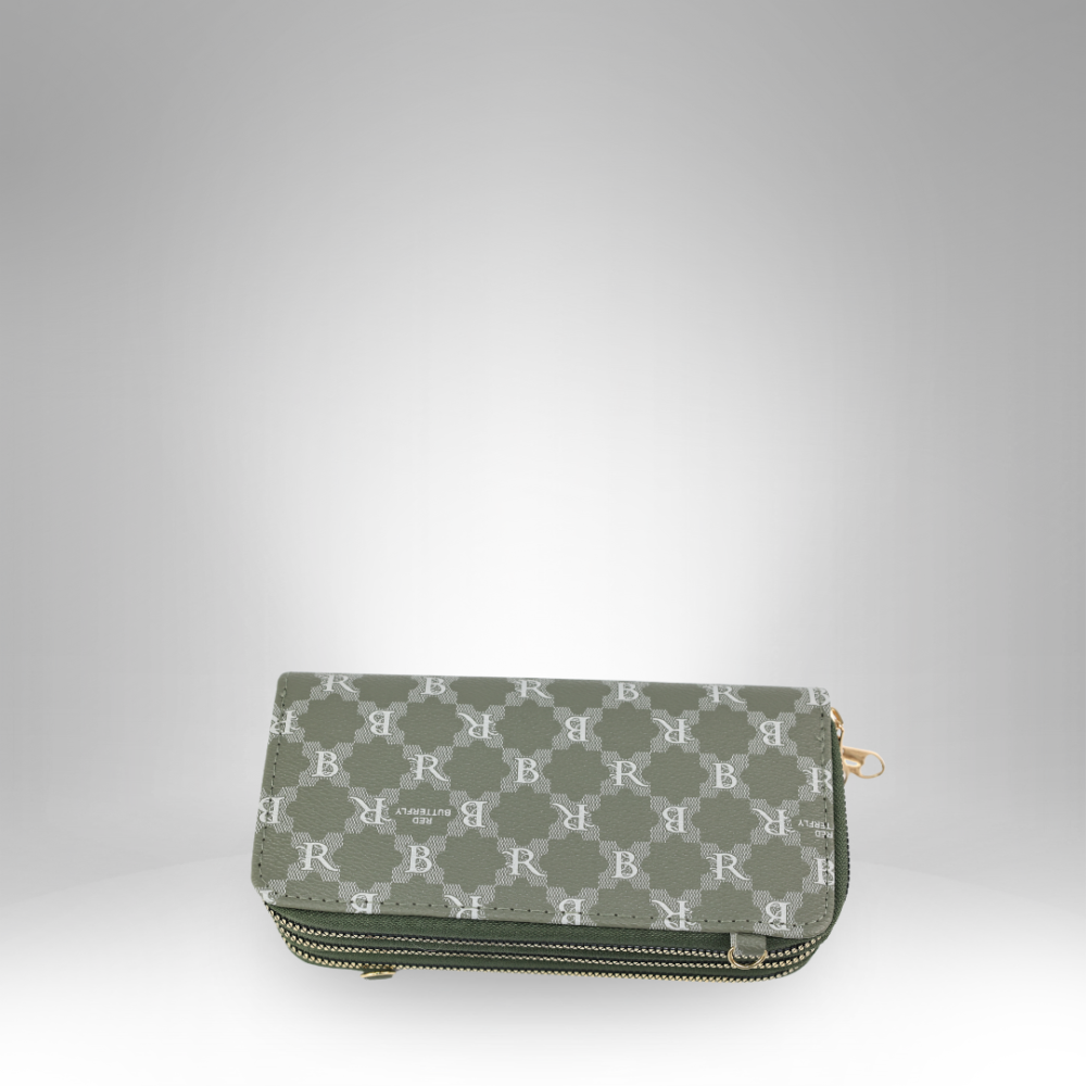 Monogrammed Zipper Long Wallet - 293-29 - Image 3