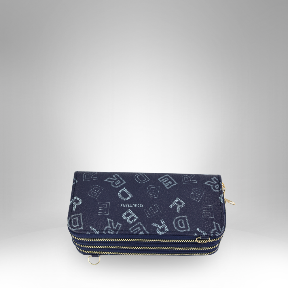 Monogrammed Zipper Long Wallet - 293-32