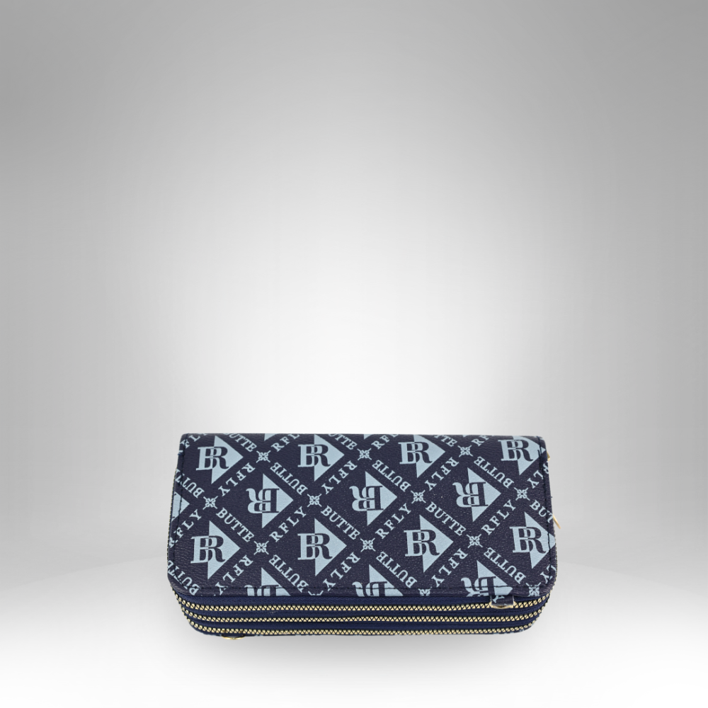 Stylish Monogrammed Zipper Long Wallet - 293-28 - Image 5