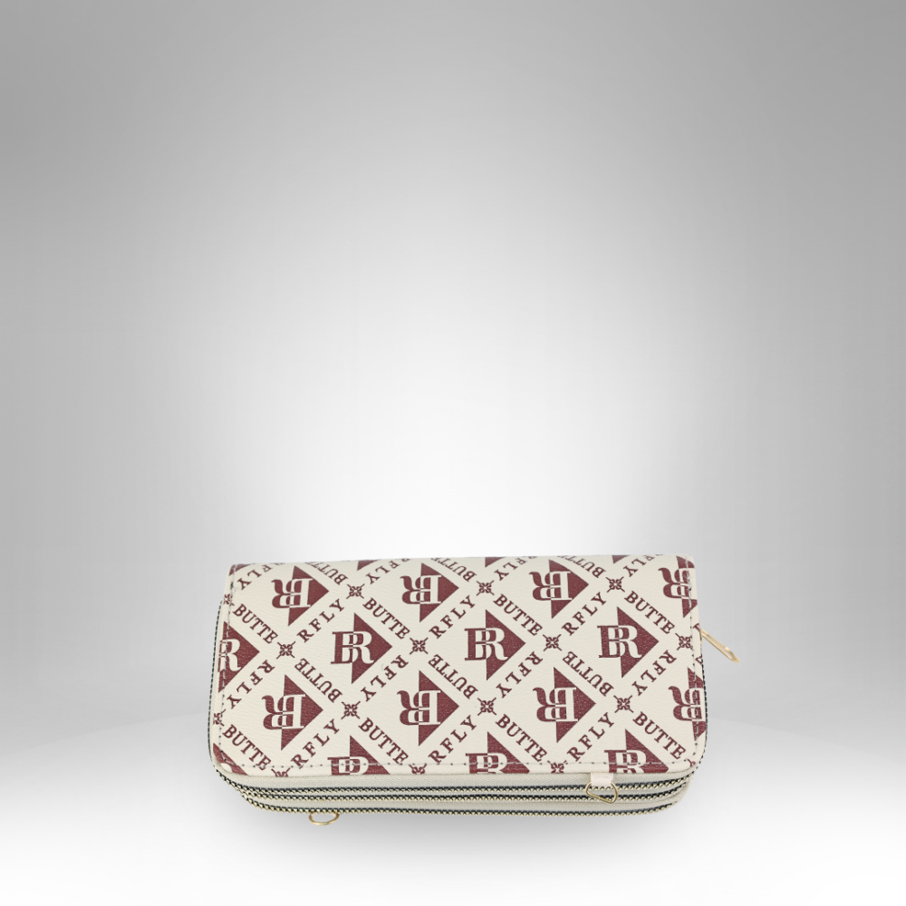 Stylish Monogrammed Zipper Long Wallet - 293-28 - Image 4