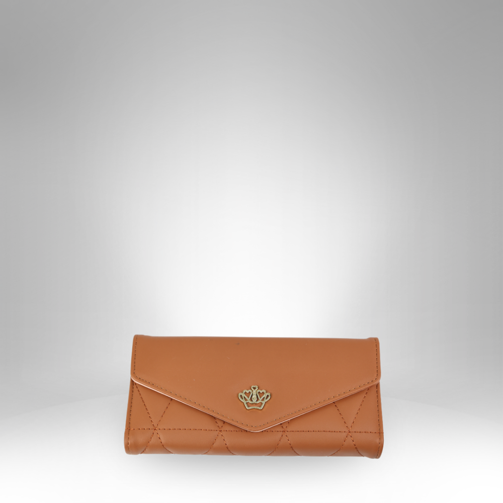 Quilted Envelope-Style Snap-Closure Rexin Wallet - RR-335 - Image 5
