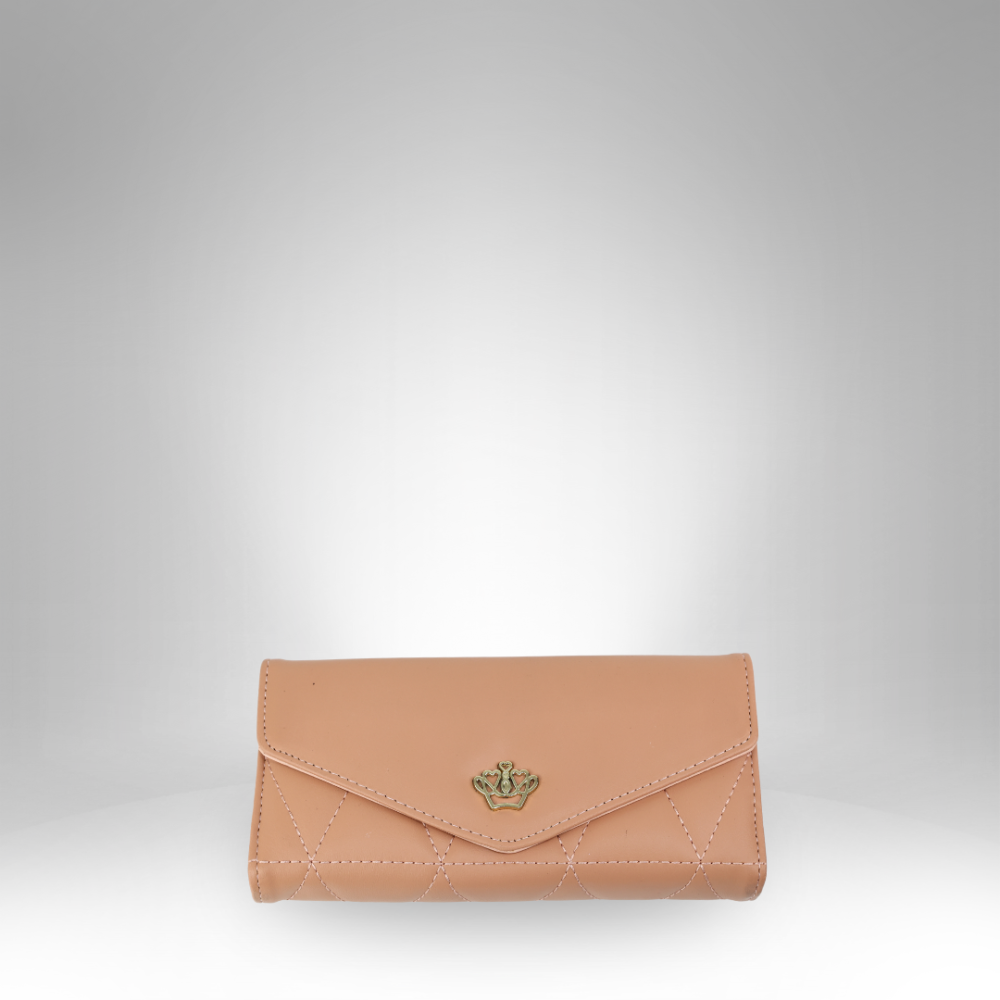 Quilted Envelope-Style Snap-Closure Rexin Wallet - RR-335 - Image 4