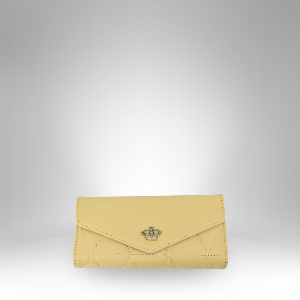 Quilted Envelope-Style Snap-Closure Rexin Wallet - RR-335 - Image 3