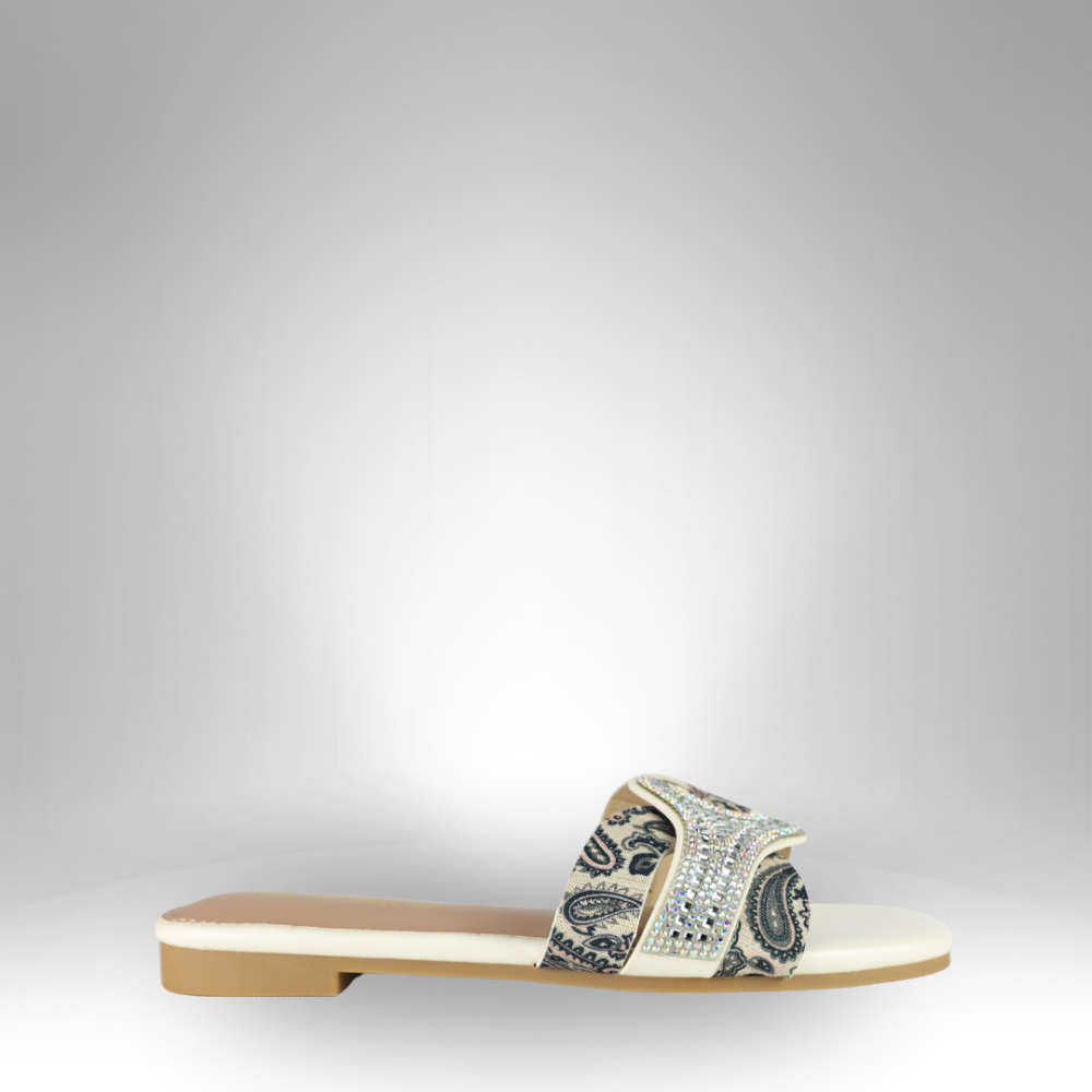 Women’s Stylish Rhinestone Slide Sandal - BX02-5