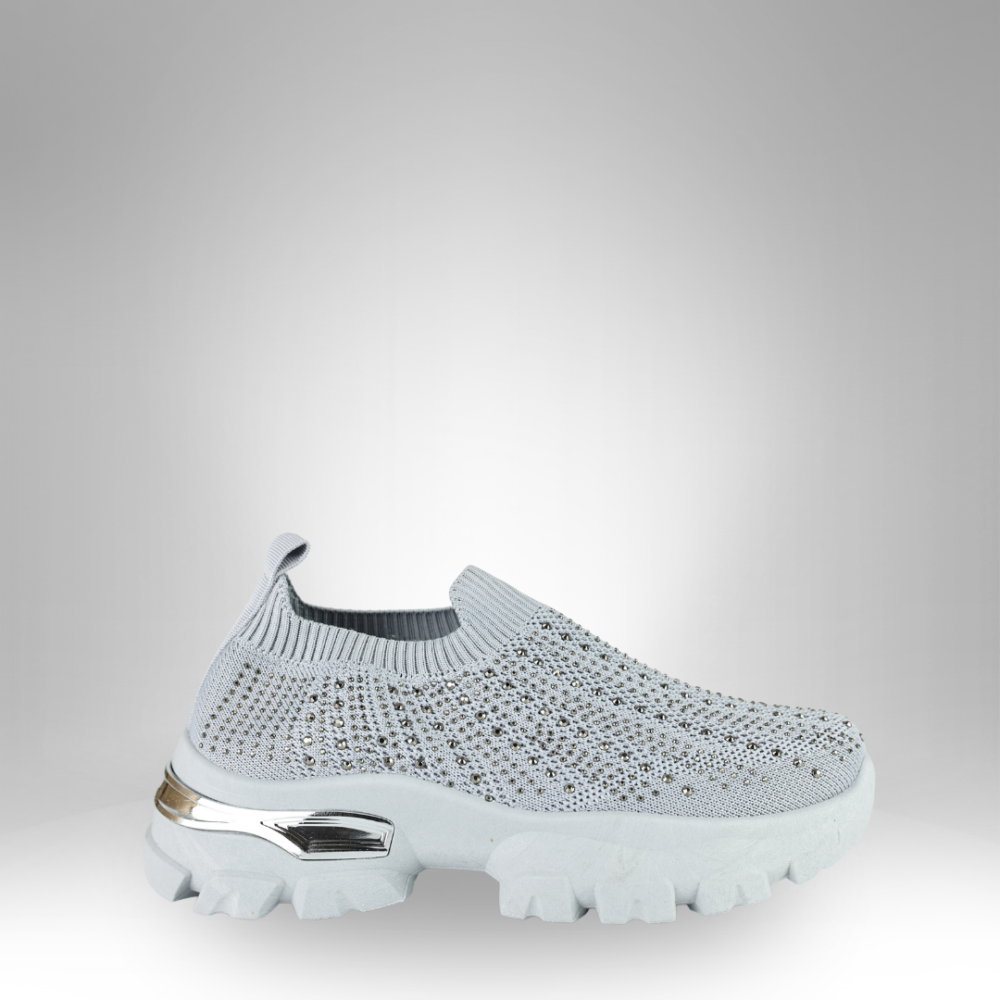 Women's Stylish Knit Slip-On Sneakers - 3456 - Image 3