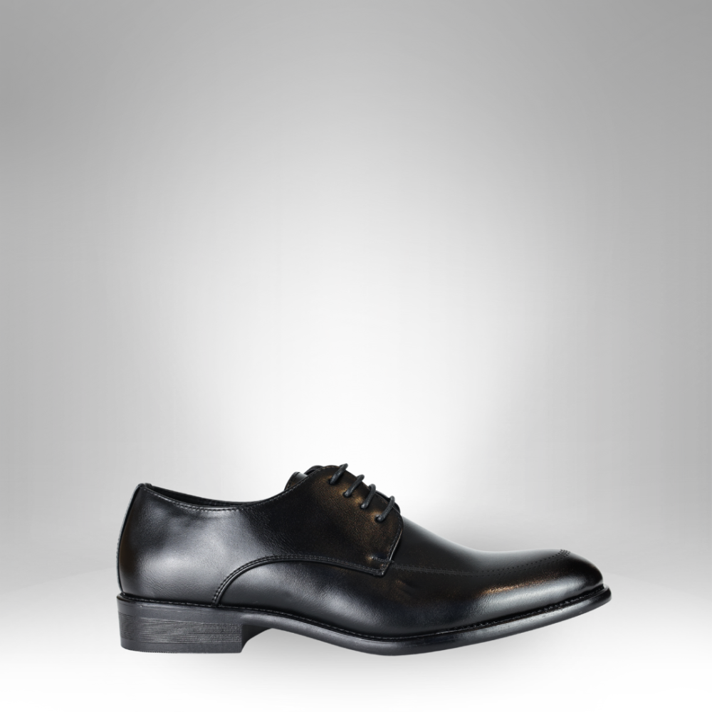 Men's Black Leather Lace-Up Formal Shoes - K200-72 - Image 2
