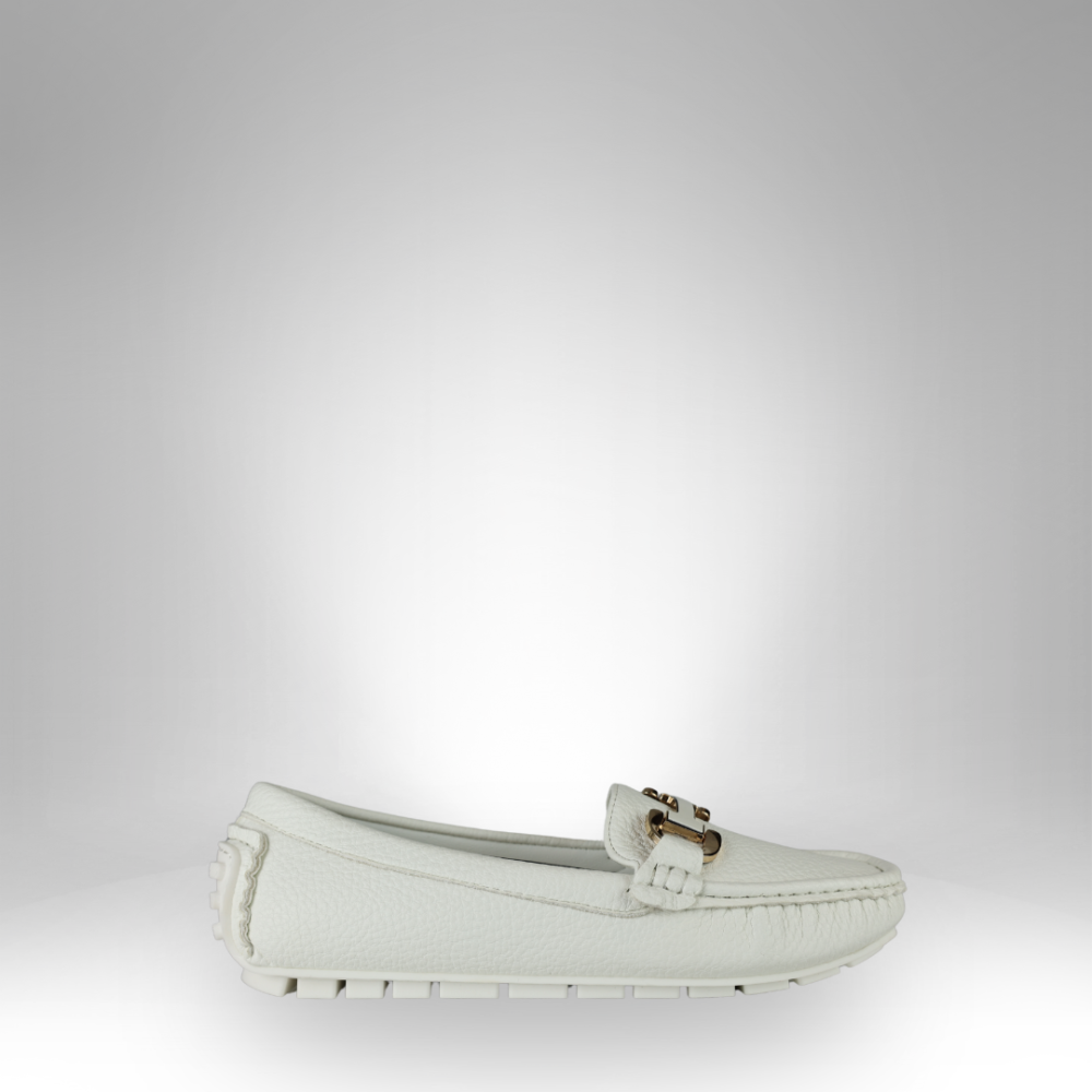 Men's Black Rexin Moccasins with Decorative Buckle - D1206-179 - Image 2