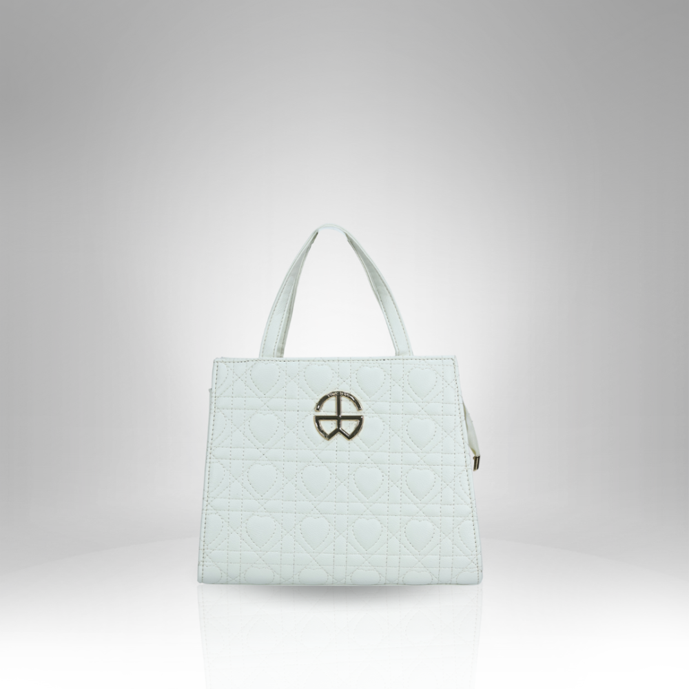 Women's Classic Quilted Monogram Tote Bag AX-24003 - Image 6