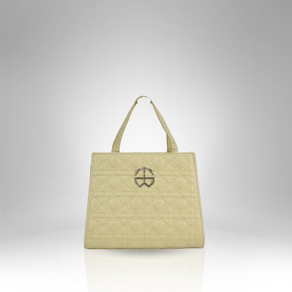 Women's Classic Quilted Monogram Tote Bag AX-24003 - Image 5