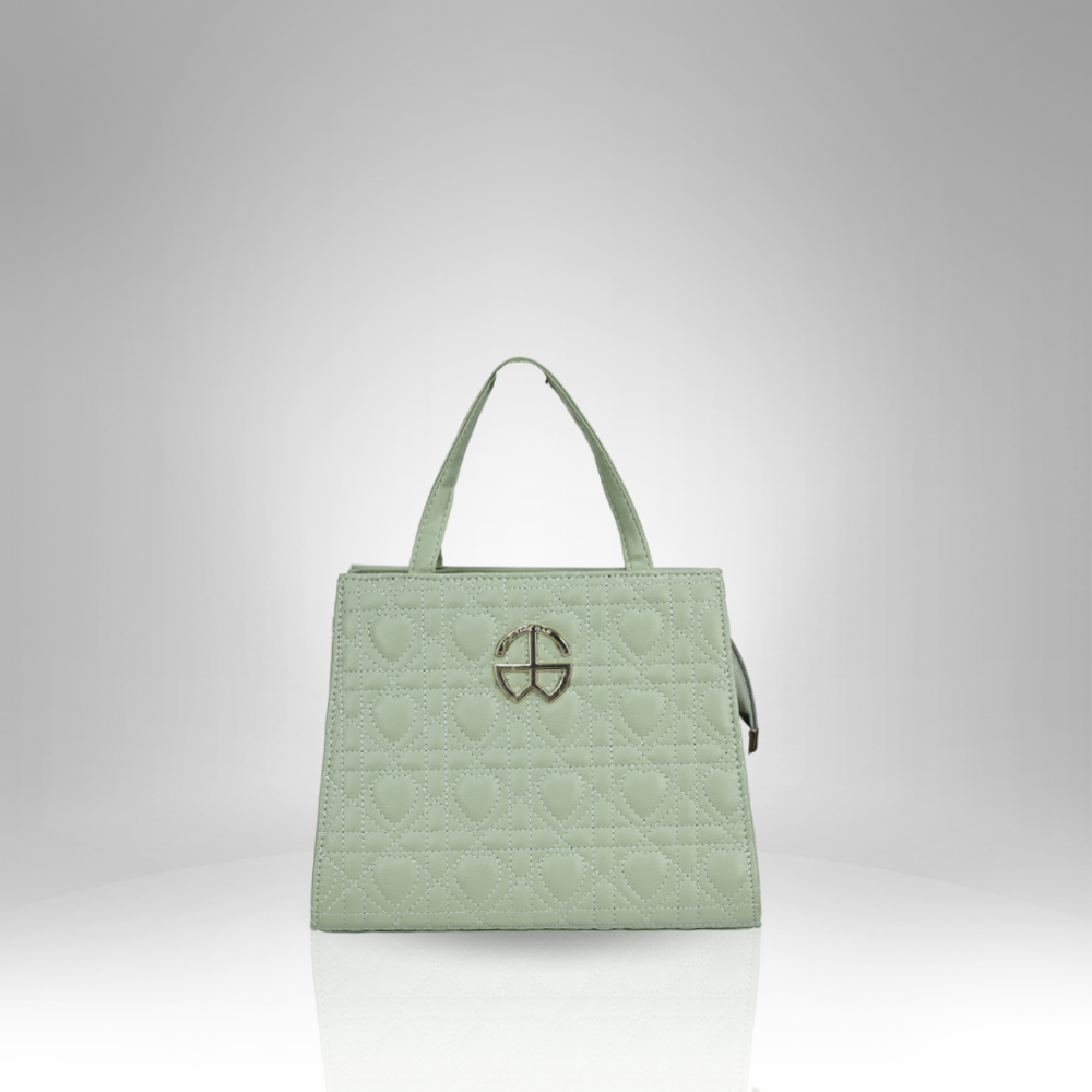 Women's Classic Quilted Monogram Tote Bag AX-24003 - Image 3