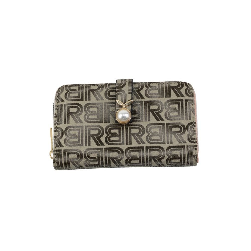 Chic Monogram Print Rexin Wallet with Pearl Detail - TP-000140 - Image 3