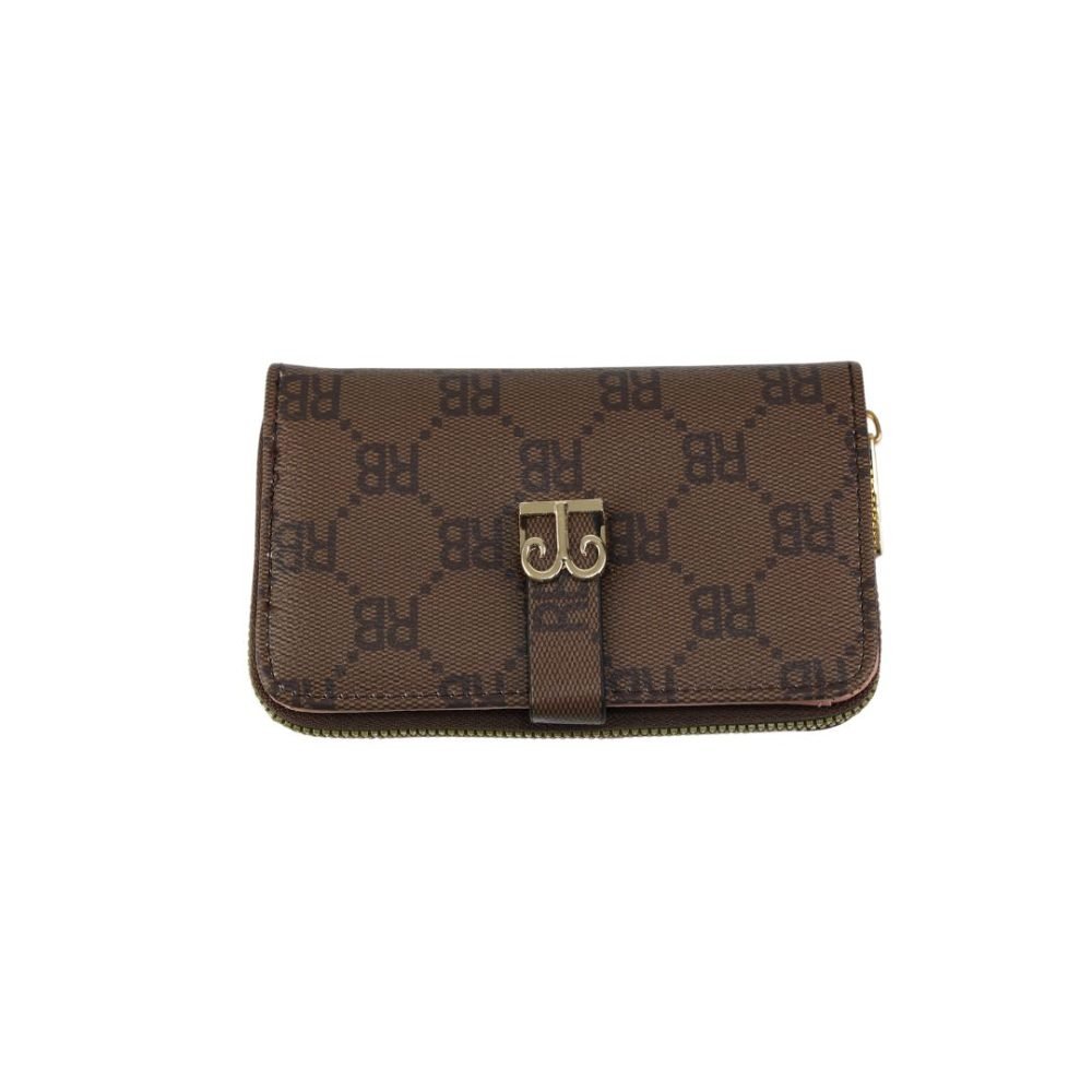 Monogram Print Snap-Closure Rexin Wallet - TP-000143 - Image 3