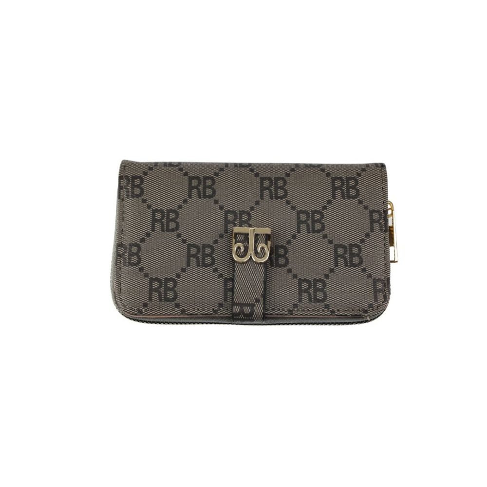 Monogram Print Snap-Closure Rexin Wallet - TP-000143 - Image 5