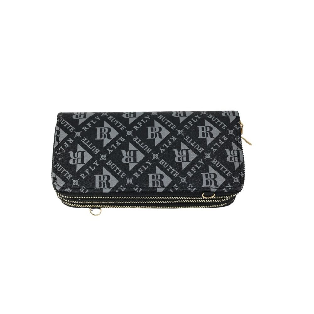 Stylish Monogrammed Zipper Long Wallet - 293-28 - Image 4