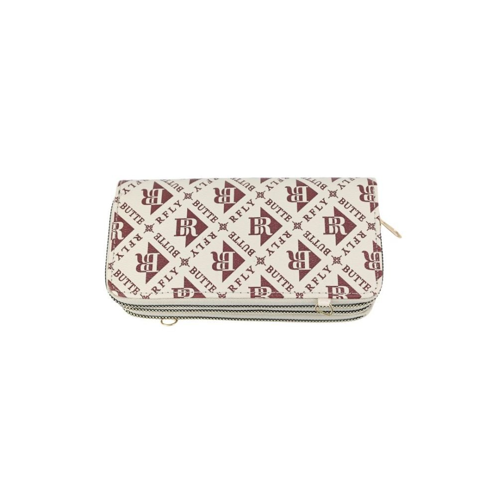 Stylish Monogrammed Zipper Long Wallet - 293-28 - Image 3