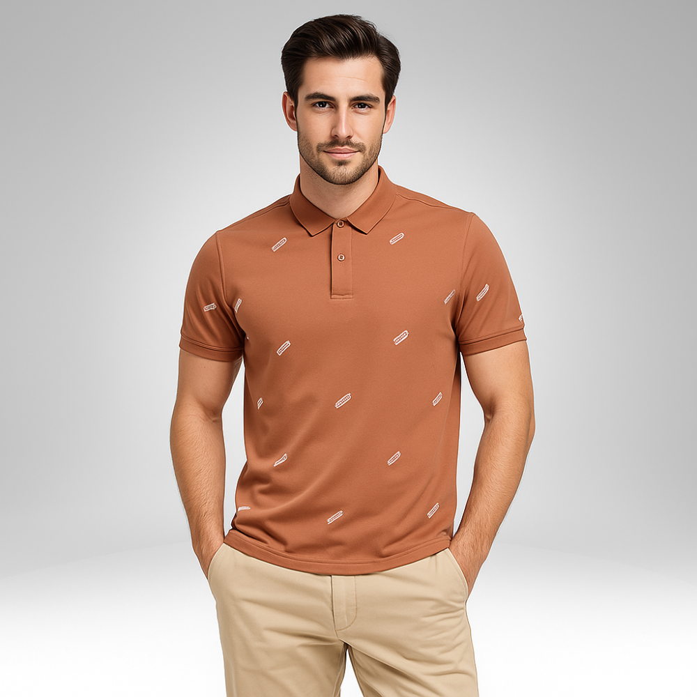 Men's Printed Polo T-shirt 5710