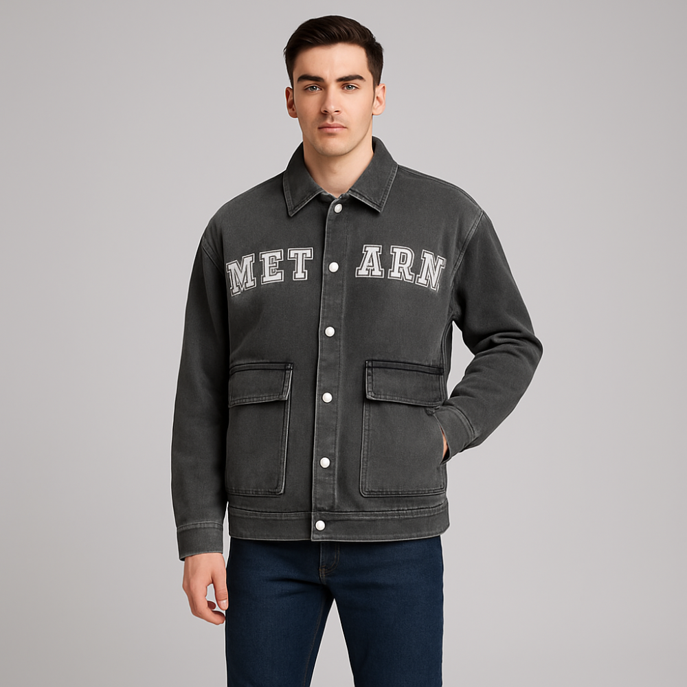 Men's Printed Cargo Jacket ( 7509 )