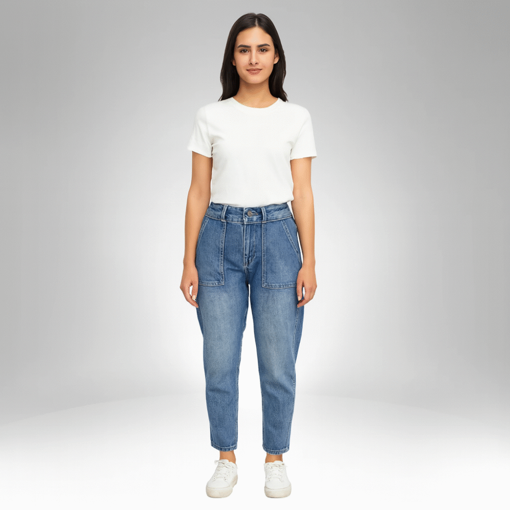 Utility Pocket Denim Joggers (2496)