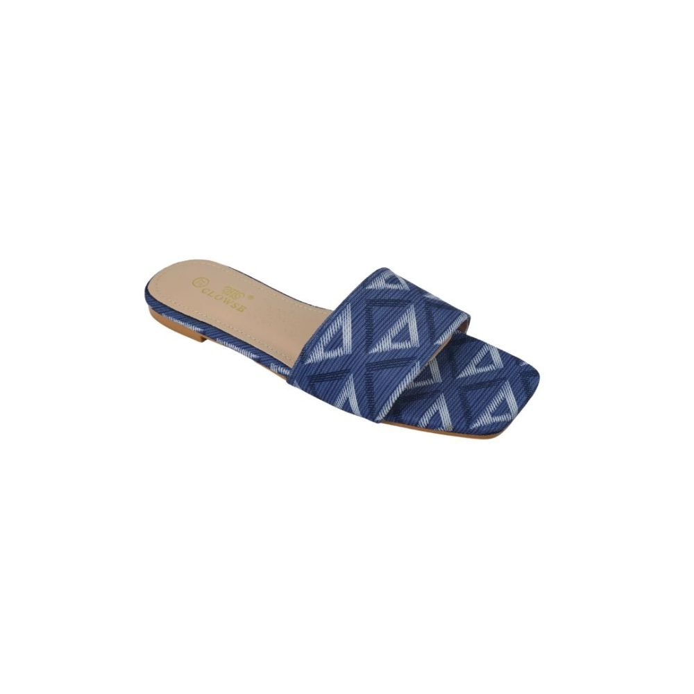 Women's Geometric Print Slide Sandals - CLS-72325