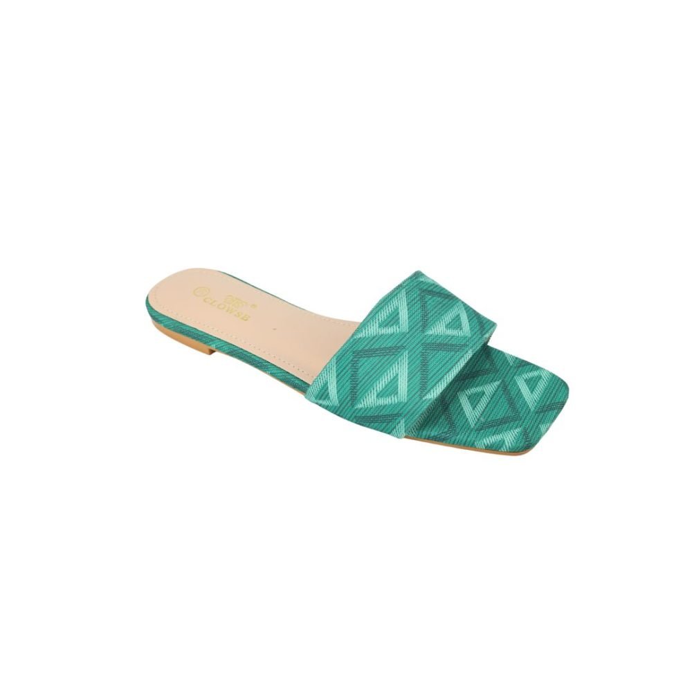 Women's Geometric Print Slide Sandals - CLS-72325 - Image 4