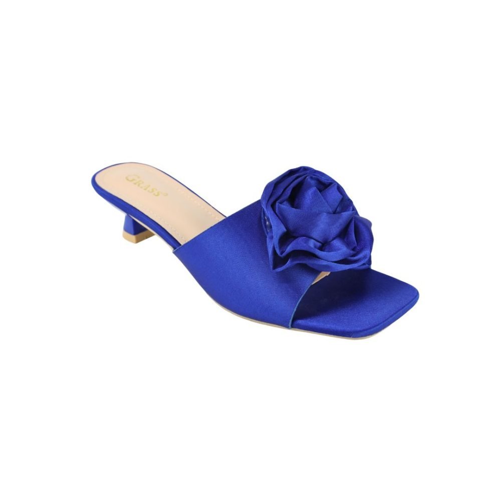 Women's Satin Rose with Small Heel GRS-2877 - Image 2