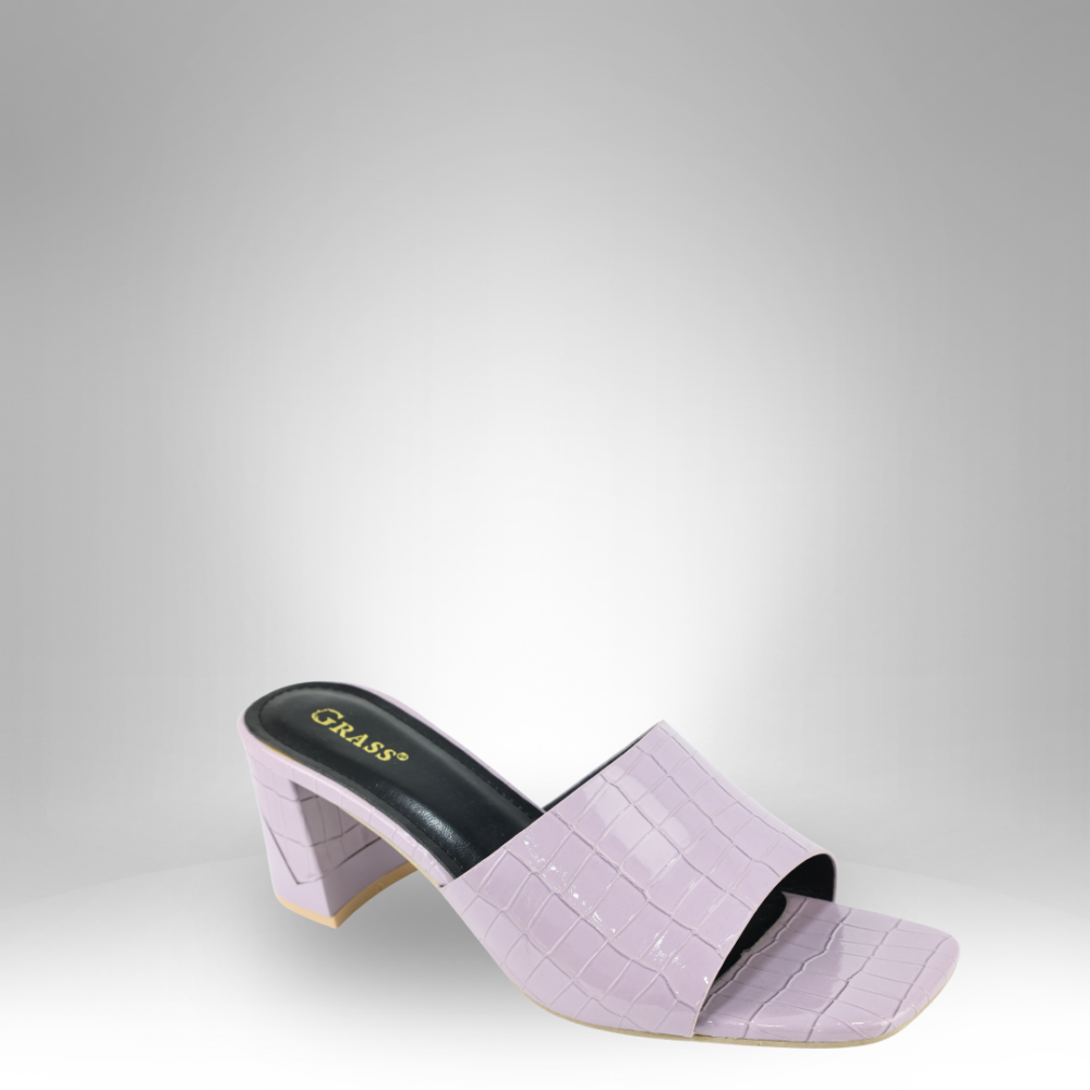 Women's Sleek Block Heel Slide Sandals GRS-2921 - Image 2