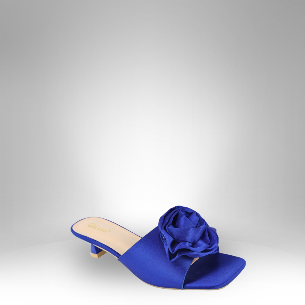 Women's Satin Rose with Small Heel GRS-2877