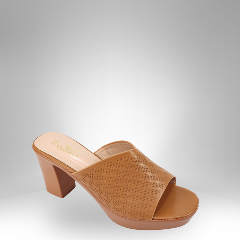 Women's Cross-Strap Block Heel Slide Sandals - CLS72031