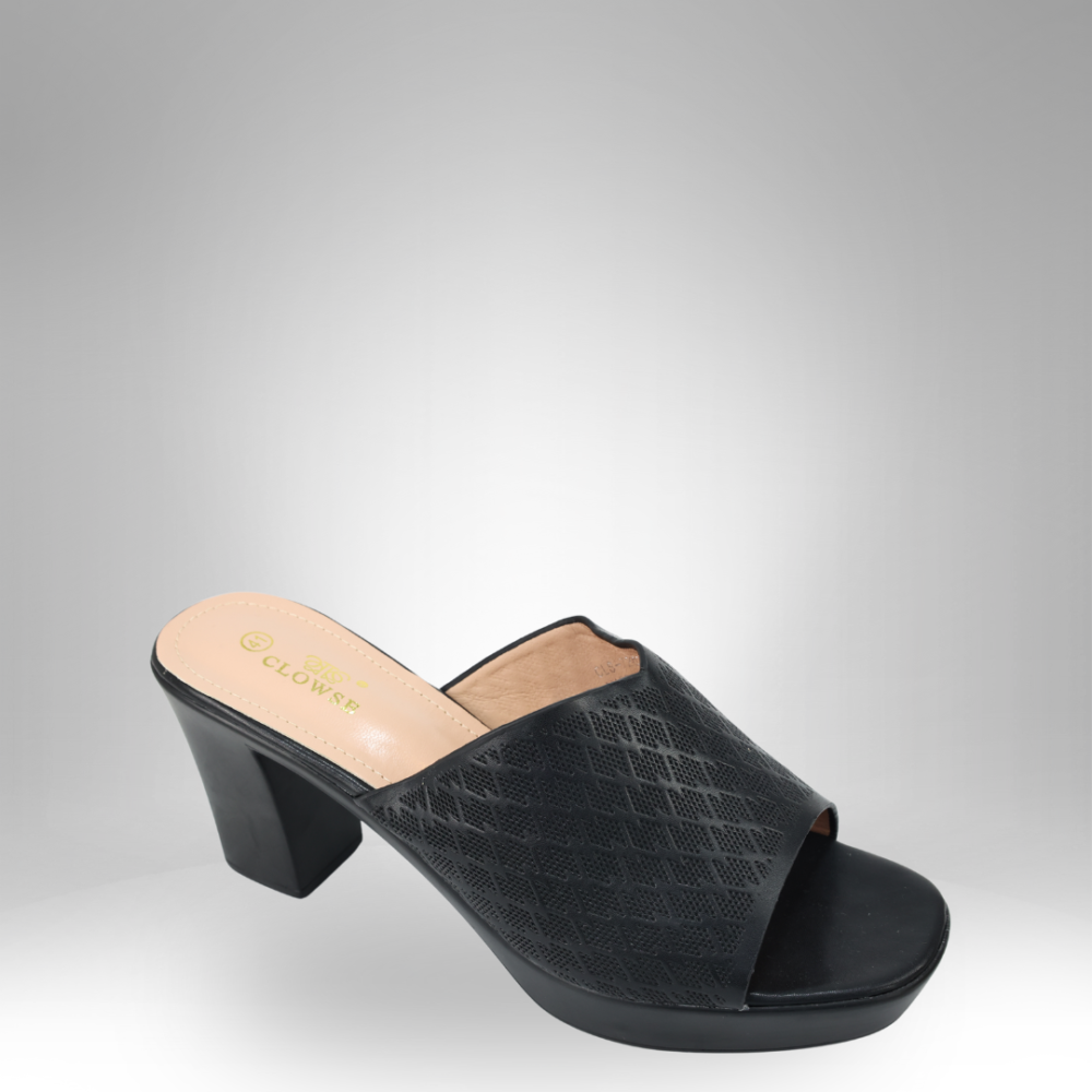 Women's Cross-Strap Block Heel Slide Sandals - CLS72031 - Image 3