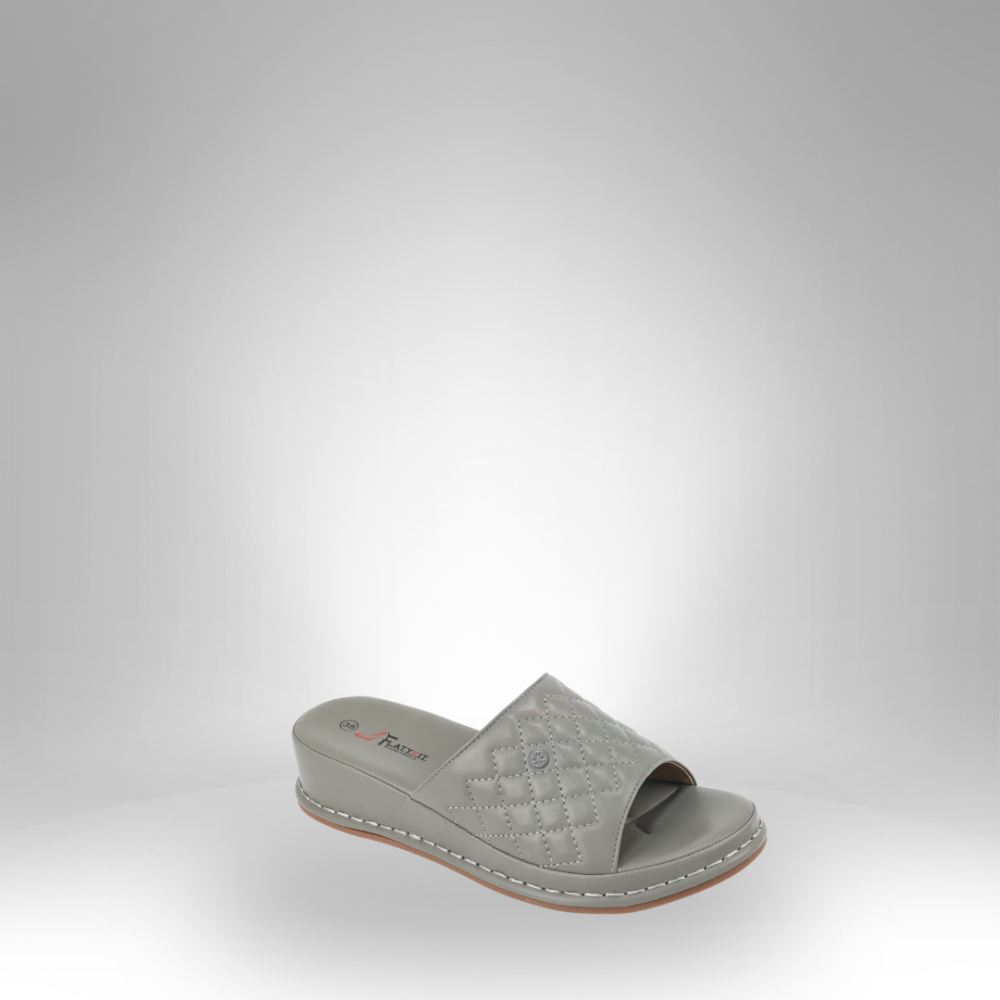 Women's Quilted Slide Sandal - FF-867 - Image 2