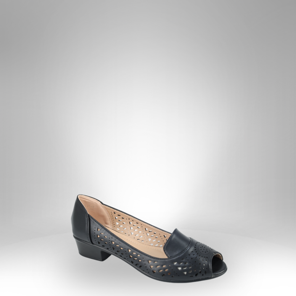 Women's Open-Toe Cut-Out Heels FF-843 - Image 2