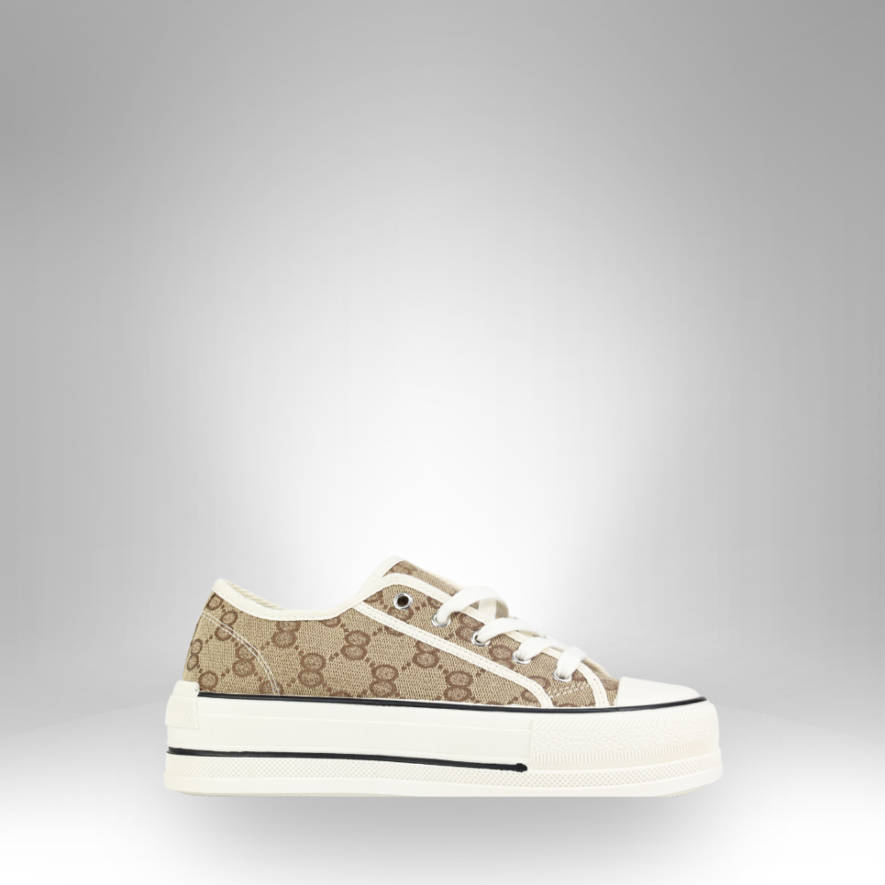 Women's Printed Platform Sneakers - M317