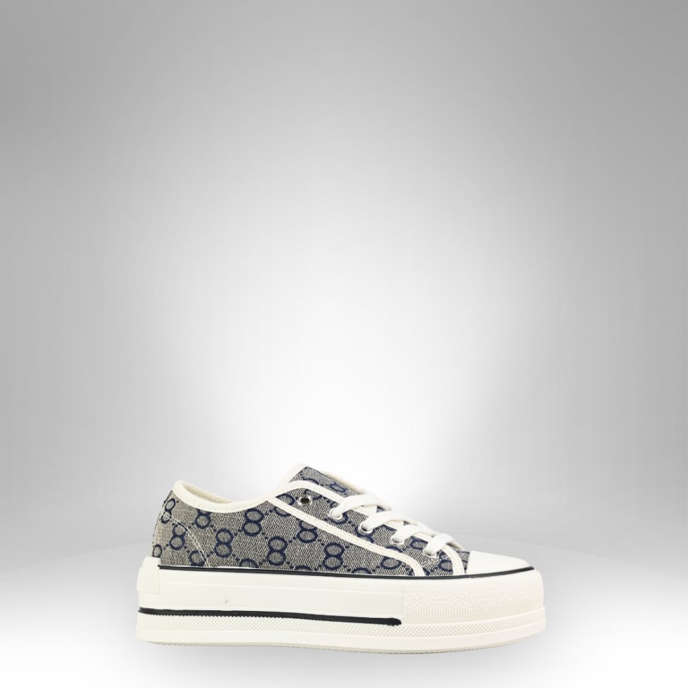 Women's Printed Platform Sneakers - M317 - Image 2