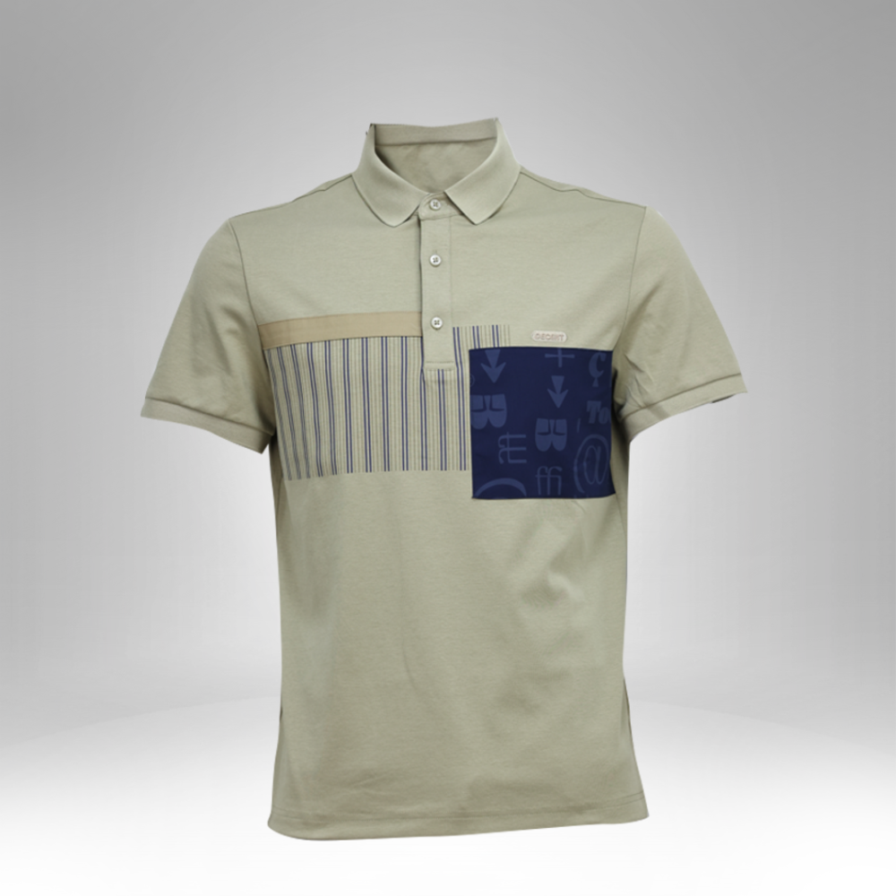 Men's Patterned Polo T-Shirt  T5101 - Image 4