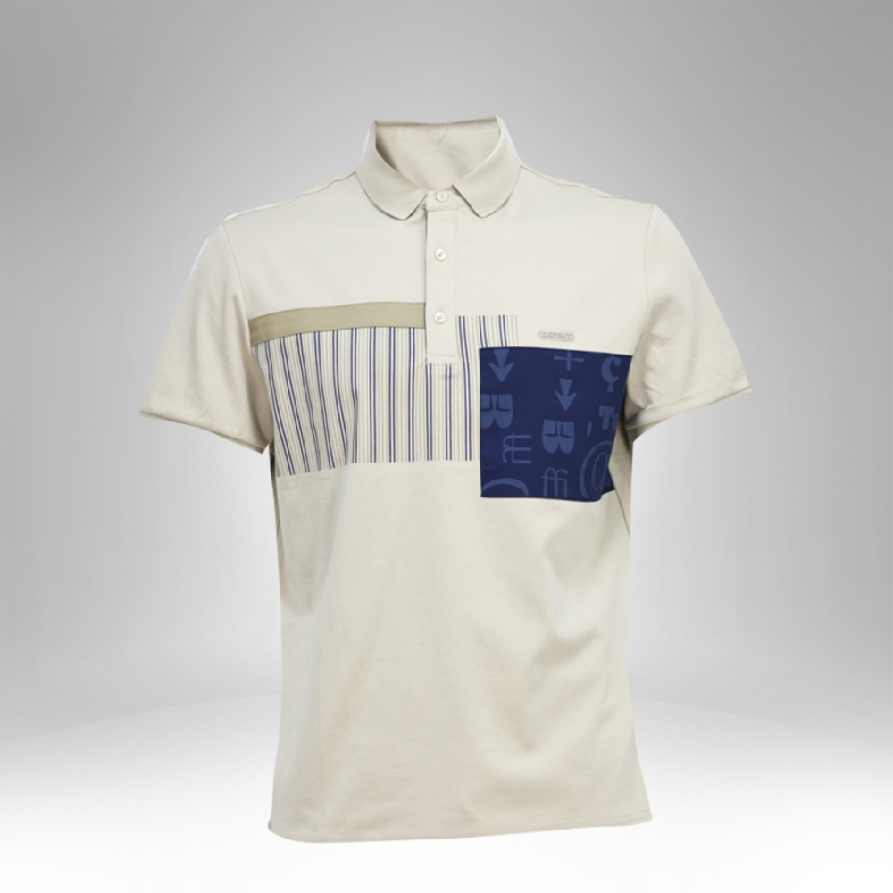 Men's Patterned Polo T-Shirt  T5101 - Image 2