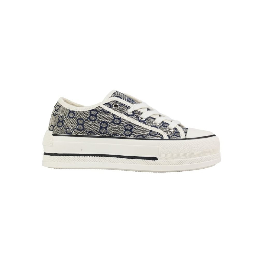 Women's Printed Platform Sneakers - M317