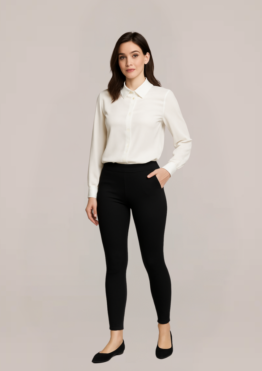 Pearl Collar Satin Blouse ( 99335 )
