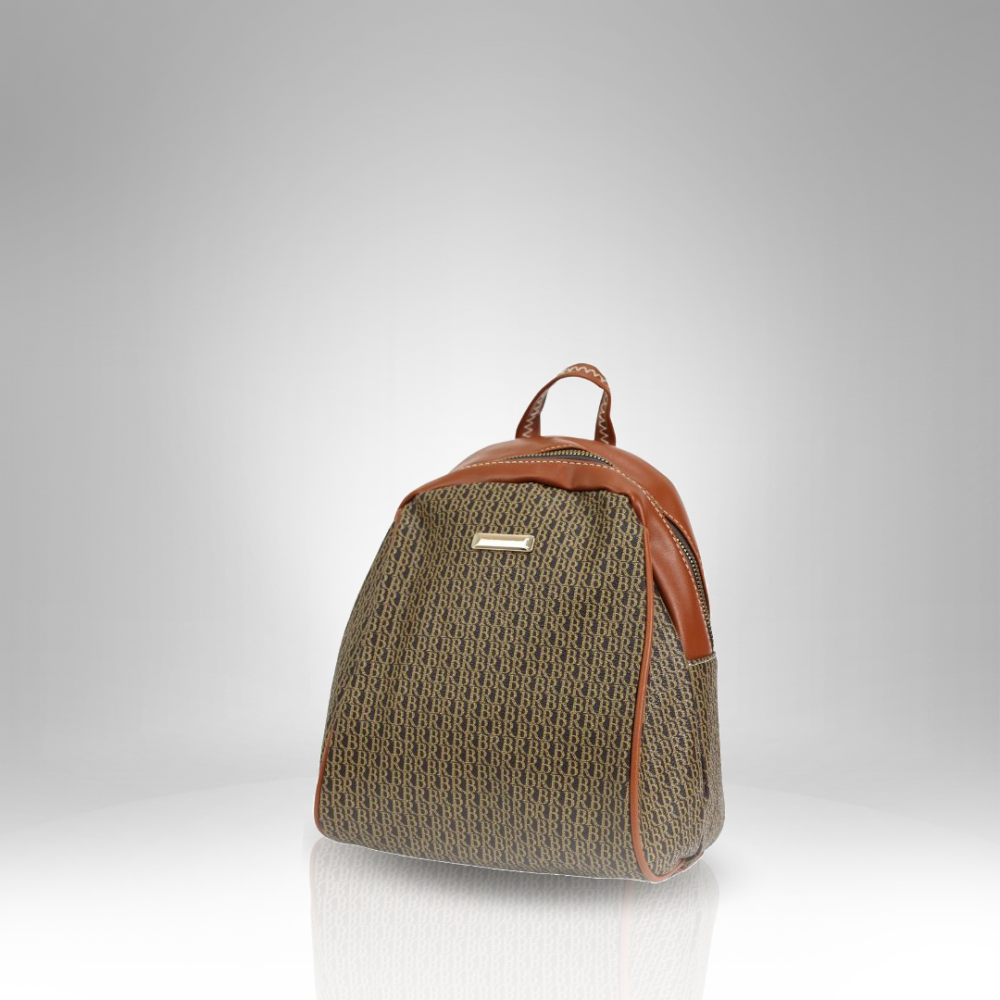 Women's Printed Monogrammed Backpack - SDB-4 - Image 3